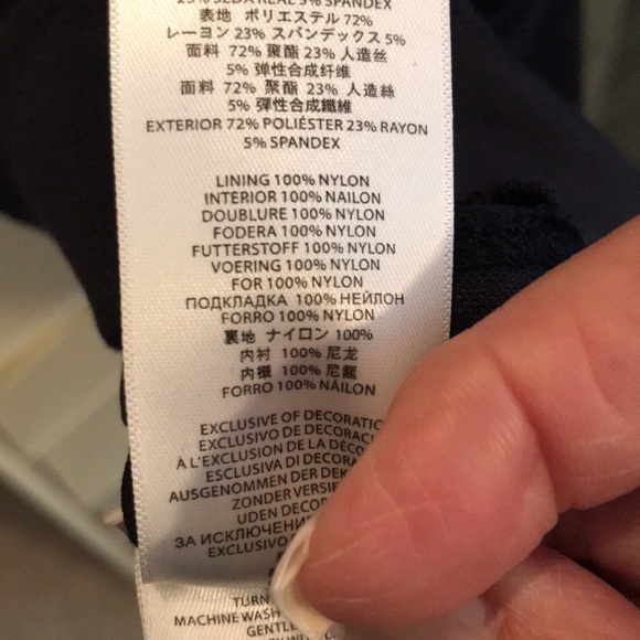 EUC MICHAEL KORS LONG SLEEVE DRESS GOLD CLIPS & EXPOSED BACK ZIP FRONT POCKETS - Picture 10 of 10